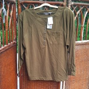 🆕️ French Navy Vintage 80s Long Sleeve Shirt